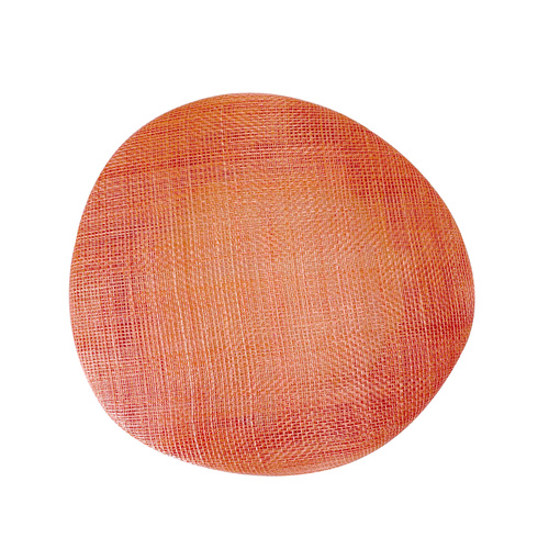 Sinamay Base/Pillbox - Coral (016)