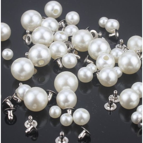 Studs/Pearl/Qty 10 - Ivory