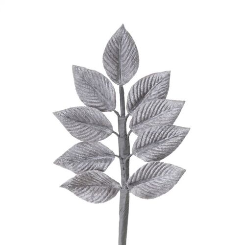 SPECIAL/Mini Velvet Leaf Stem - Grey