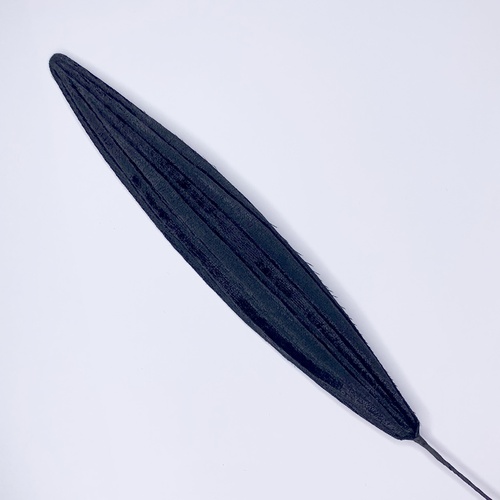 Single Velvet Leaf - Black