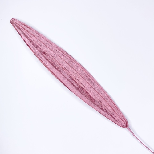 Single Velvet Leaf - Antique Pink