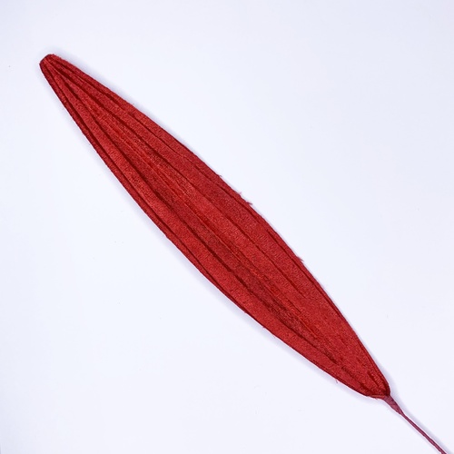Single Velvet Leaf - Red