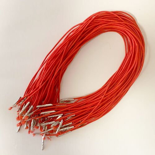 Hat Elastic (metal ends/points) - Red