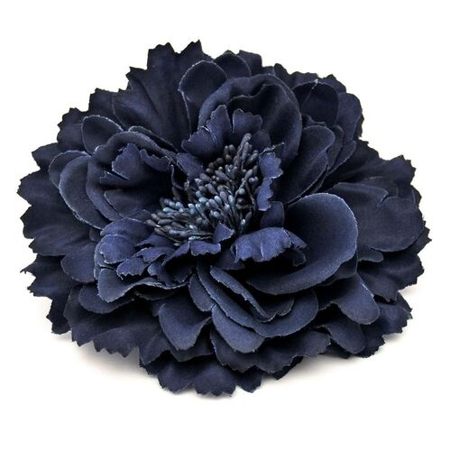 Peony Flower - Navy