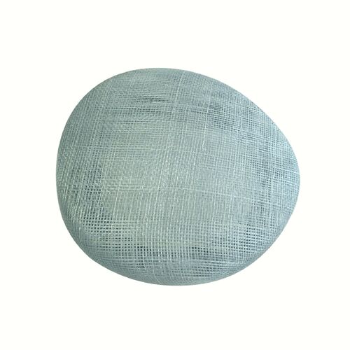 Sinamay Base/Pillbox - Blue Ice