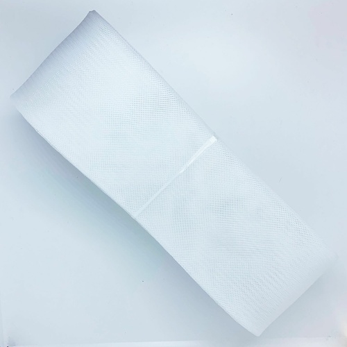 4" Crin/Stiff/No Drawstring/18m - (001) White