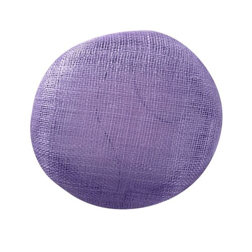 Sinamay Base/Button - Lilac Mid