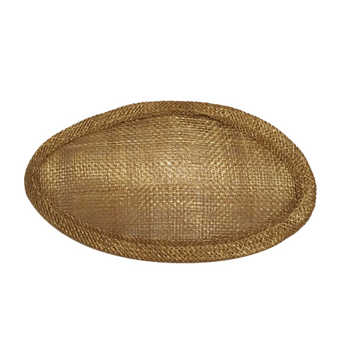 Sinamay Base/Half - Gold (038)