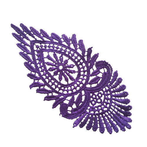 Guipure Lace Motif 07 - Purple