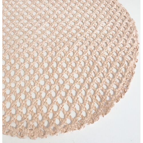 Woven Paper Mat - Nude