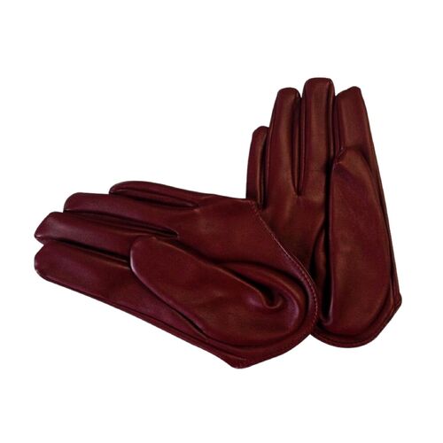 Glove/Driving/Plain - Burgundy