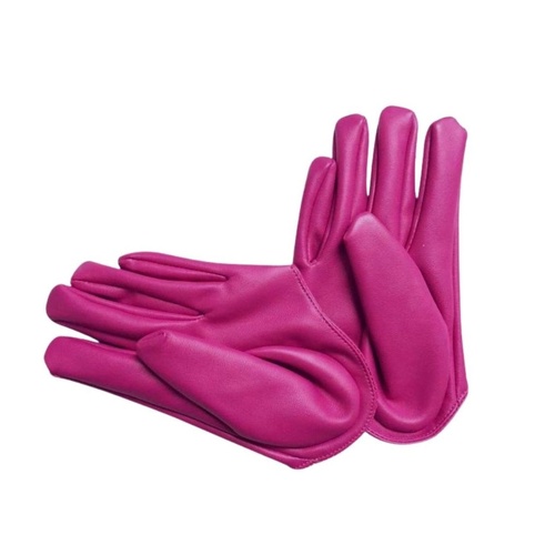 Glove/Driving/Plain - Fuchsia