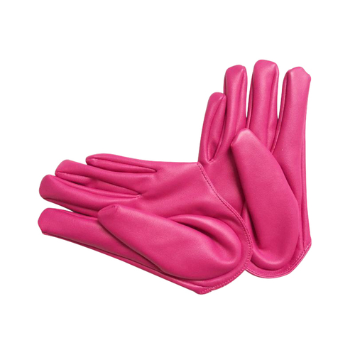 Glove/Driving/Plain - Hot Pink