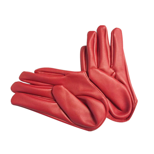 Glove/Driving/Plain - Red