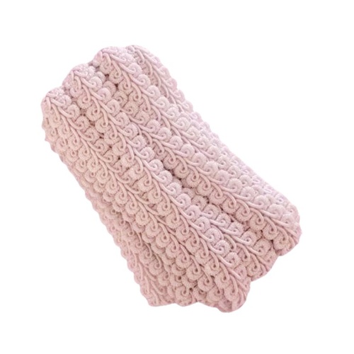 Qty 5m/Braid/Gimp 12mm - Blush