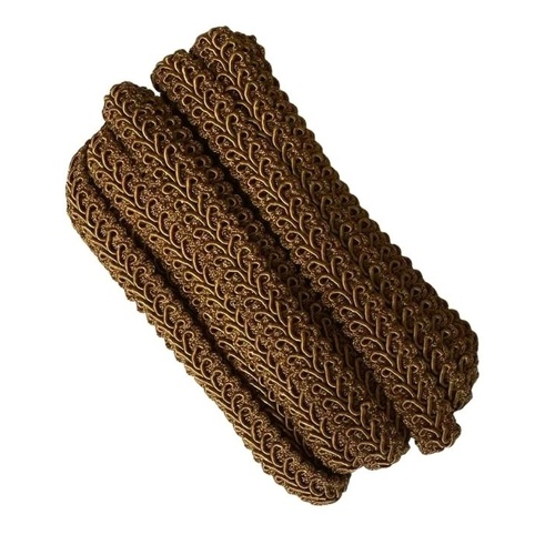Qty 5m/Braid/Gimp 12mm - Brown