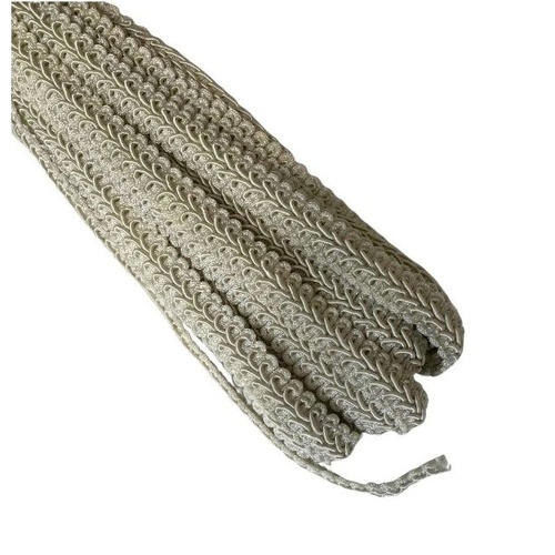Qty 9.7m/Braid/Gimp 12mm - Pale Grey