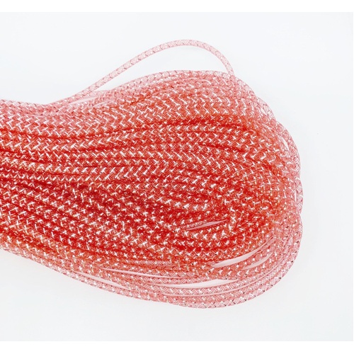 SPECIAL/Tube Crin 5mm - 10m/Red/Silver