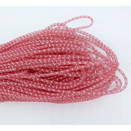 SPECIAL/Tube Crin 5mm - 5m/Coral/Silver
