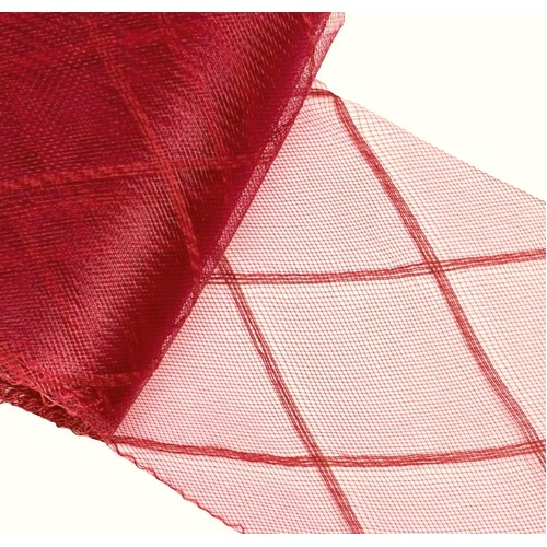 6" Crinoline/Diamond - Qty 4m Red