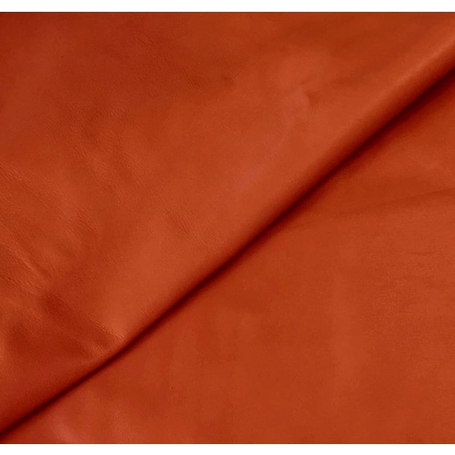 Sheep Leather - Burnt Orange [Size: 3.5sq - $31.35]