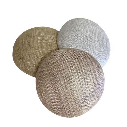 Sinamay Base/Button/Lurex
