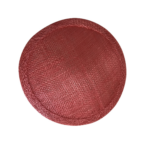 Sinamay Round Base - Coral