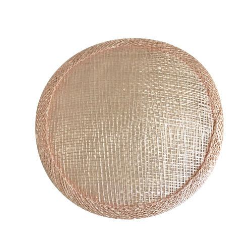 Sinamay Round Base - Flesh