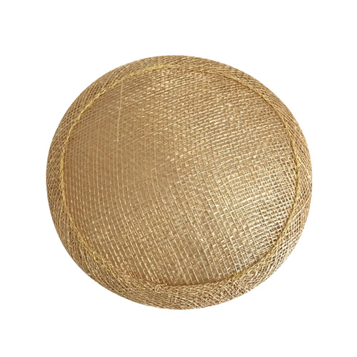 Sinamay Round Base - Gold