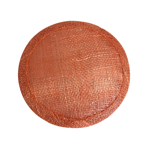 Sinamay Round Base - Orange