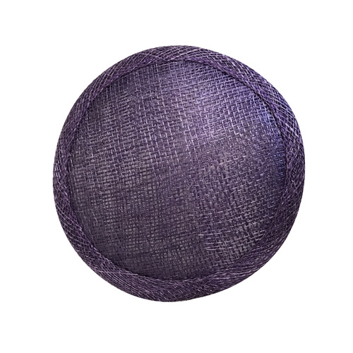 Sinamay Round Base - Plum