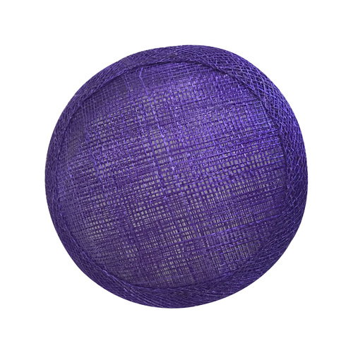 Sinamay Round Base - Purple