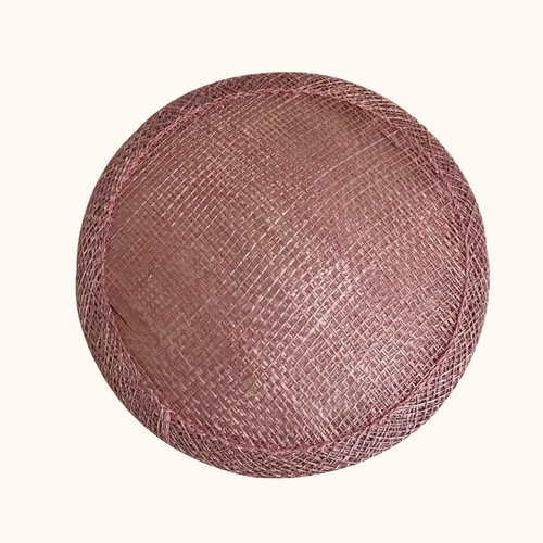 Sinamay Round Base - Rose Dusty