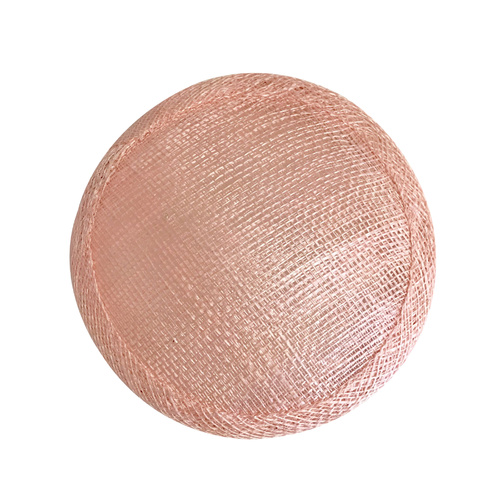 Sinamay Round Base - Salmon