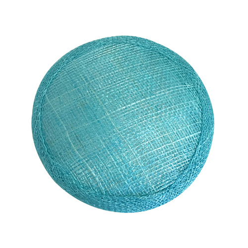 Sinamay Round Base - Turquoise