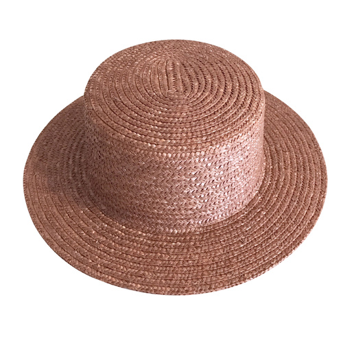 Boater Hat/Straw - Latte