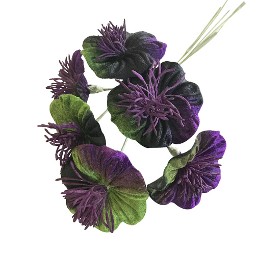 Winter Blossom - Green/Purple