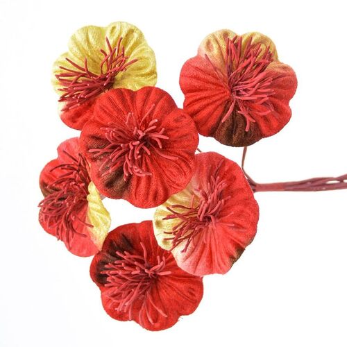 Winter Blossom - Red/Gold
