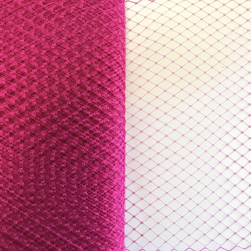 9" Veiling Plain - (234) Fuchsia