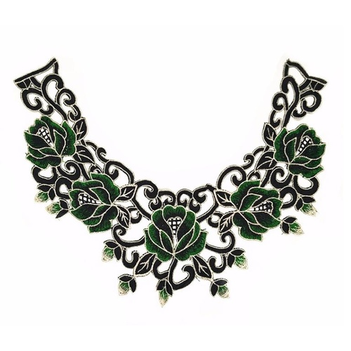 Guipure Lace Collar 04 - Green