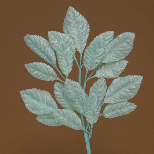 Velvet Leaf Stem - Aqua