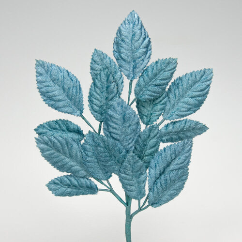 Velvet Leaf Stem - Blue Dusty