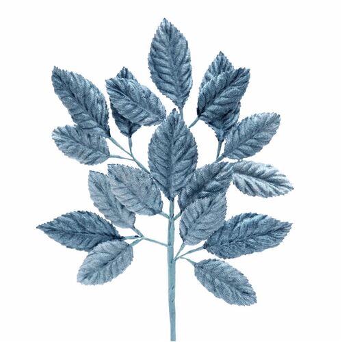 Velvet Leaf Stem - Blue Oxford