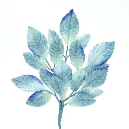 Velvet Leaf Stem - Blues