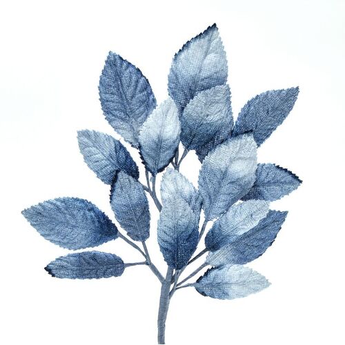 Velvet Leaf Stem - Blue Shaded