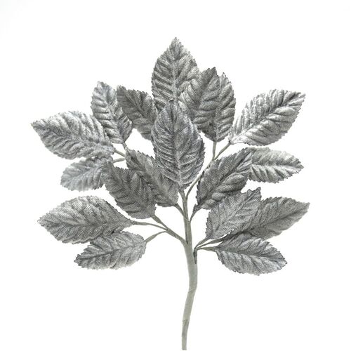 Velvet Leaf Stem - Grey