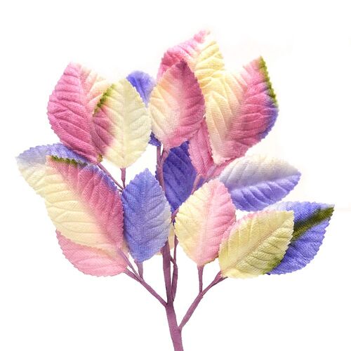 Velvet Leaf Stem - Ivory Mixed