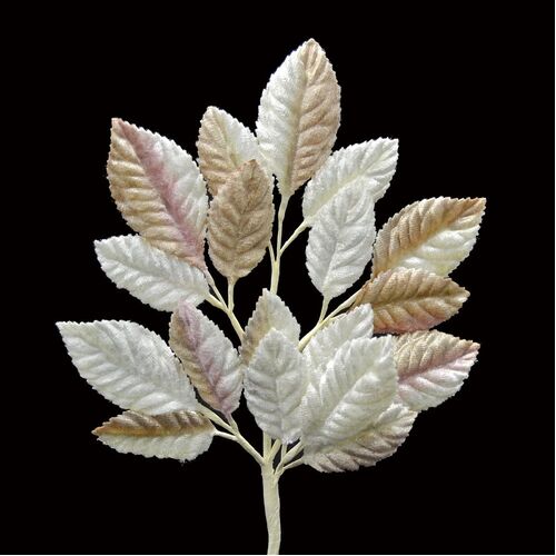 Velvet Leaf Stem - Ivory Nude