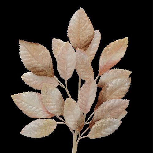 Velvet Leaf Stem - Nude Beige