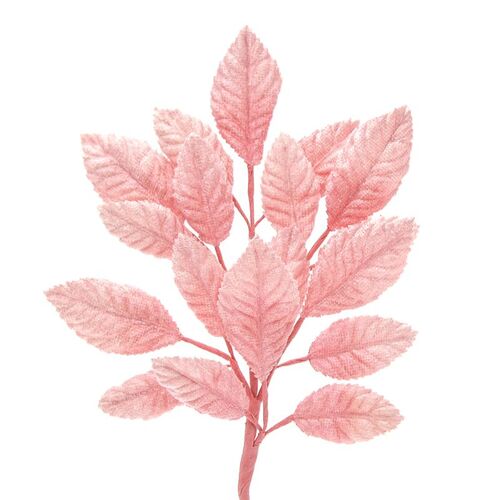 Velvet Leaf Stem - Pink